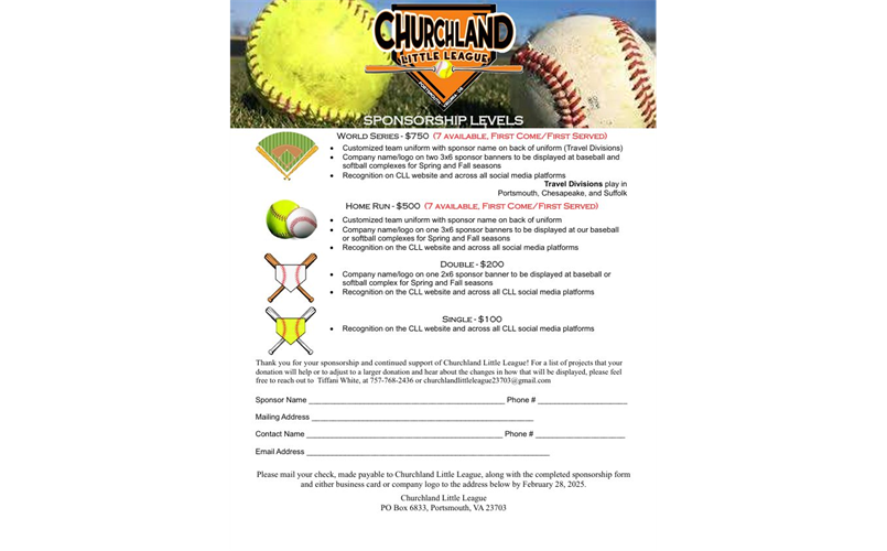 2026 Sponsorship Opportunities